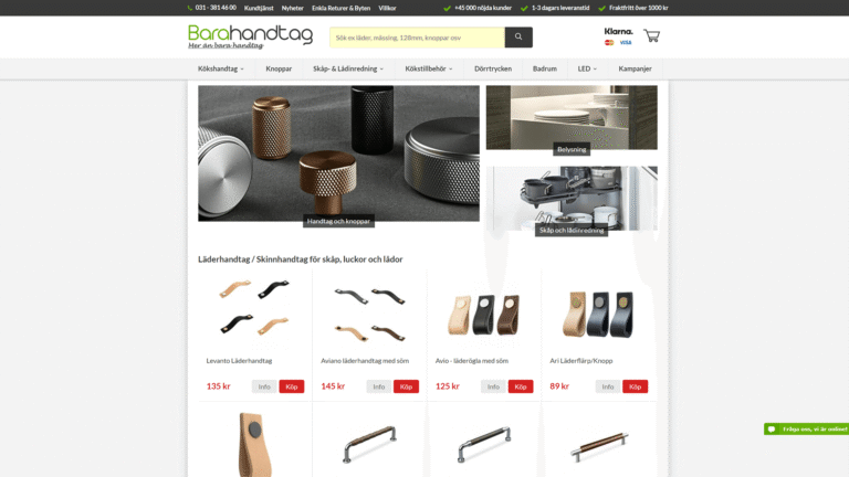 Skärmdump av barahandtag.se